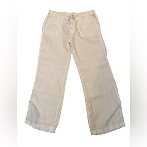 NWT White Linen Pants